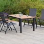 Merxx Gartenmöbelset Toblino, 5-teilig mit Klappsesseln und Akazientisch (150x90 cm).