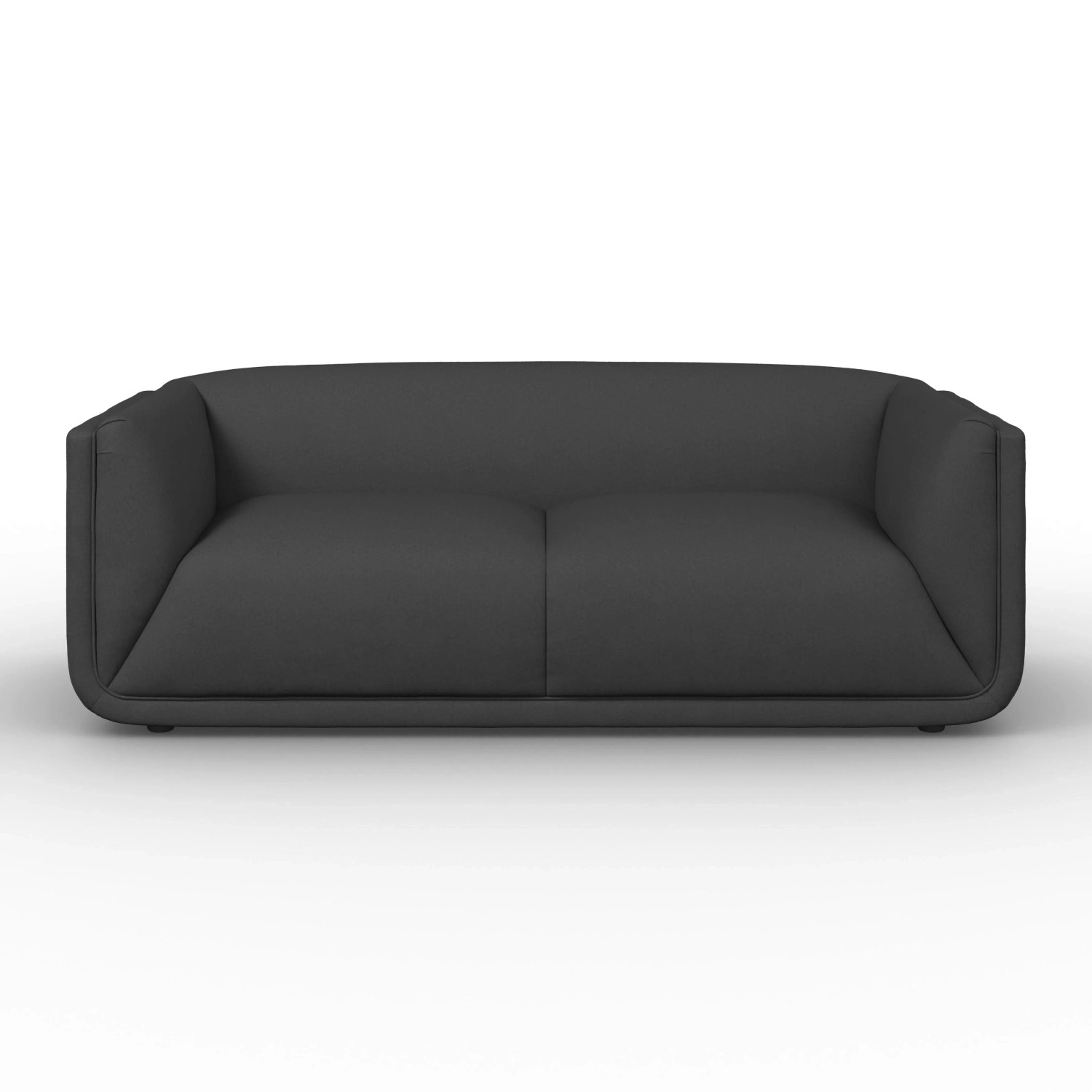 Bessagi Home Sofa Hevi Samt Dunkelgrau