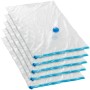 5er Set Tectake Vakuumbeutel M (48x68cm) mit Ventil und Verschluss für textile Aufbewahrung.