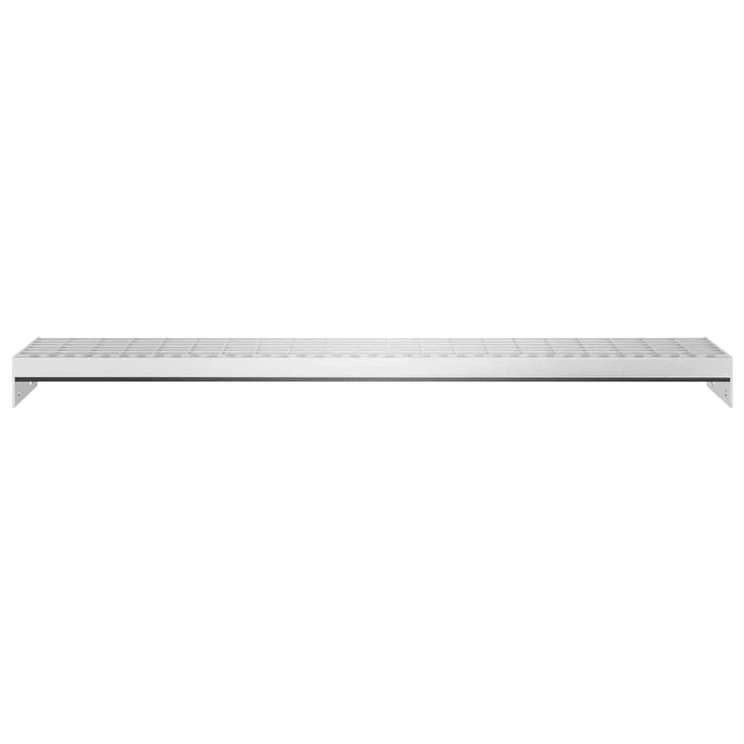 Verzinkte vidaXL Gitterroststufe, 100x24 cm, ideal für Treppen im Innen- und Außenbereich.