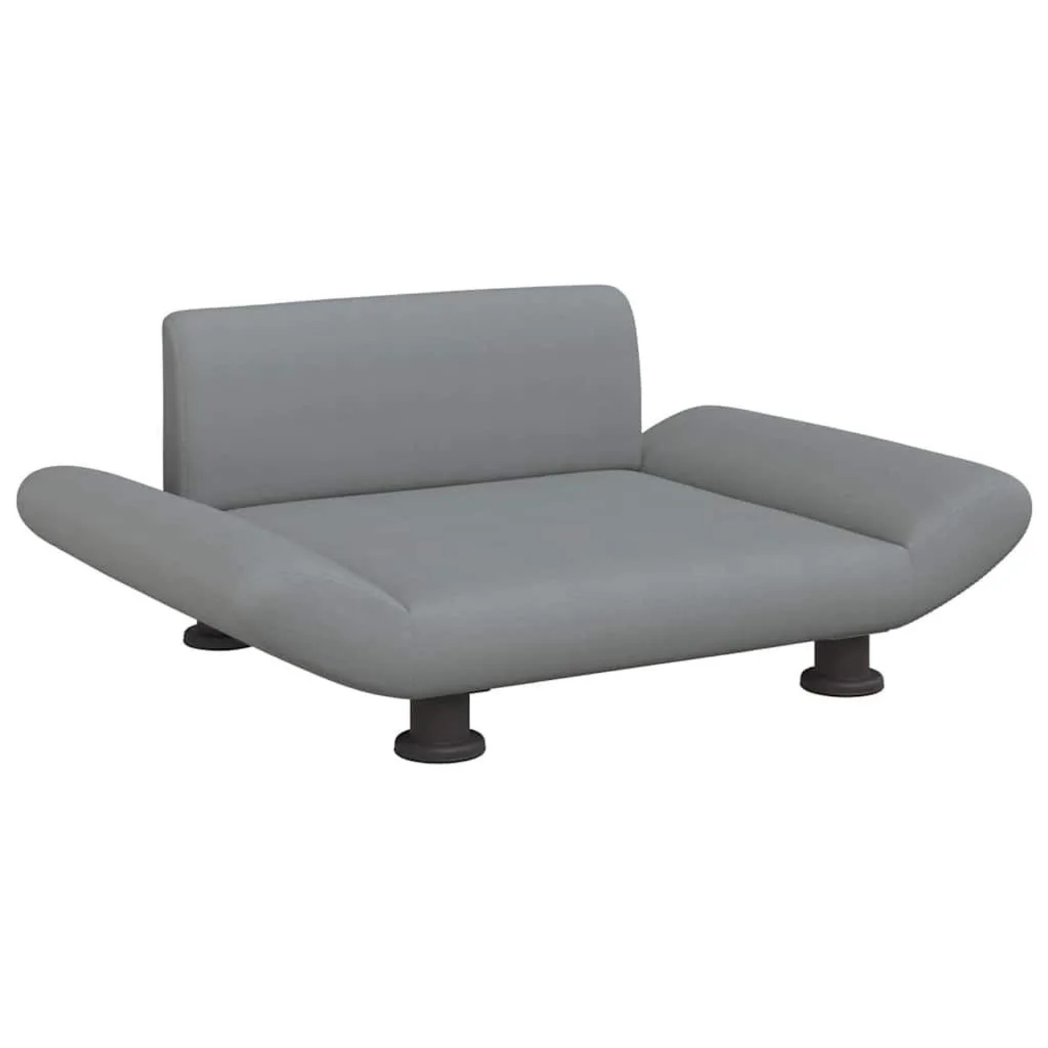 vidaXL Hundebett Hellgrau 70x45x28 cm Stoff 171996