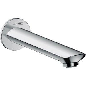 Hansgrohe Wanneneinlauf Novus in Chrom, Wannenarmatur für die Wandmontage.