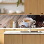 MySpotti Küchenrückwand mit Kaffeetasse Motiv, 100x60cm, für die Küche.