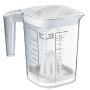 Rotho Messbecher Loft, 1,5 l, transparent-weiß, mit Zitruspresse, Küchenhelfer.