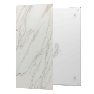 Fenix Infrarotheizung ECOSUN mit Steinoberfläche in Grau, 1050W, 150x70cm. Elektrische Heizung für Wandmontage.