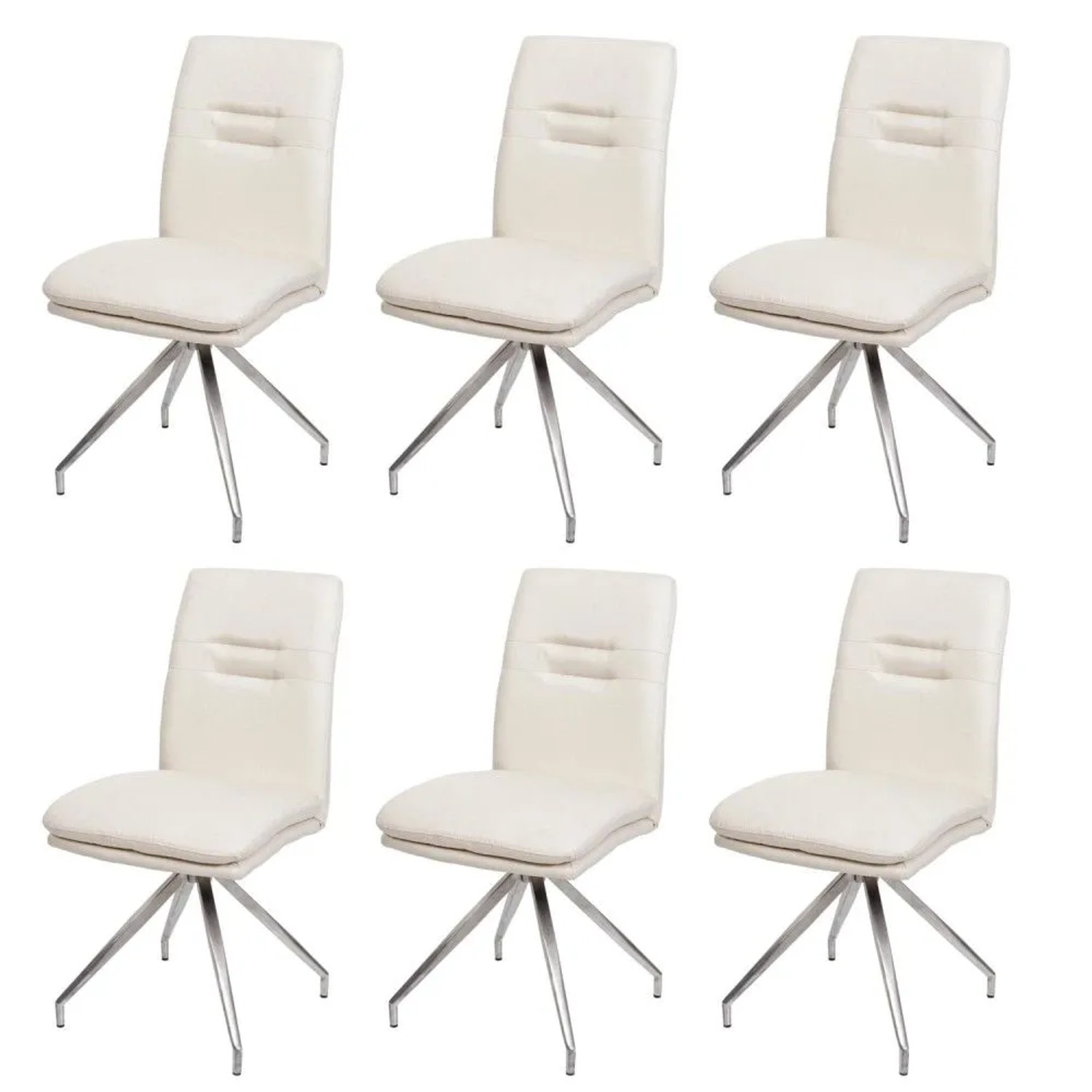 MCW Esszimmerstuhl H70 6er-Set Creme-Beige