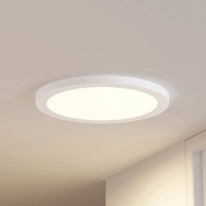 PRIOS LED Deckenleuchte Aureka 9917019 mit Bewegungsmelder Modern in Weiß aus Aluminium 1-flammig Wohnzimmerleuchte
