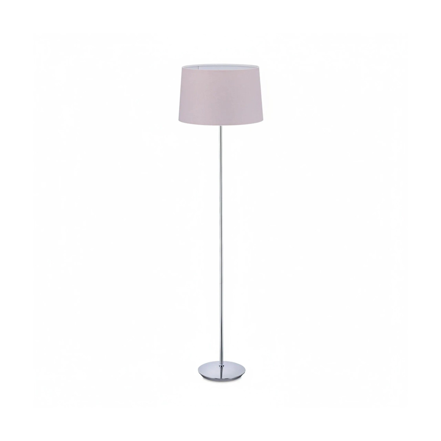 Relaxdays Stehlampe Eisen Stoff Lila Fußschalter 148,5 cm x 40 cm 3,1 kg