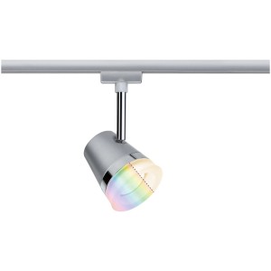 Paulmann Urail Spot Cone, Chrom matt, RGBW, 5,5W. Smart Home Zigbee Schienensystem.