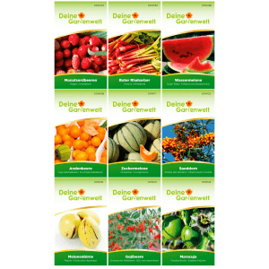 Deine Gartenwelt Obst Samen-Set mit 9 Sorten