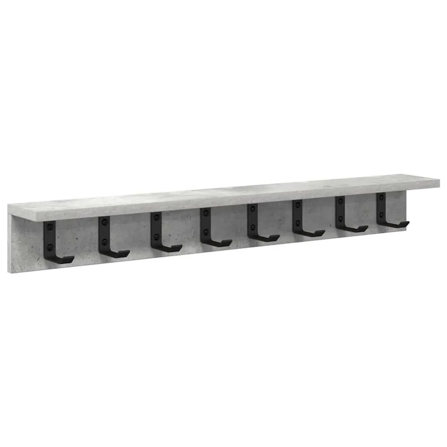 vidaXL Wandmontierter nachttisch Beton Grau 80 x 10,5 x 10,5 cm 874366