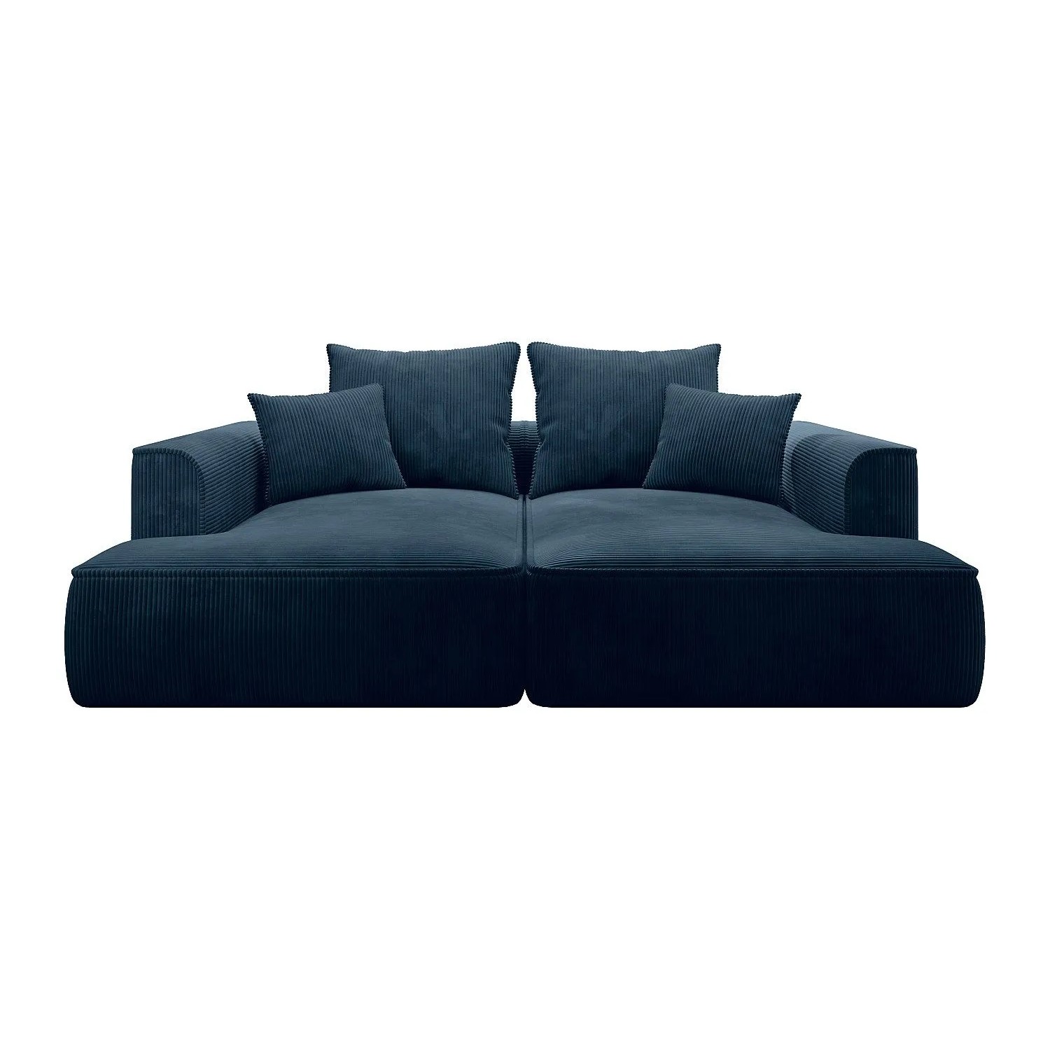 Vente-unique Sofa Ohne Schlafmöglichkeit Pineta Blau 230 cm