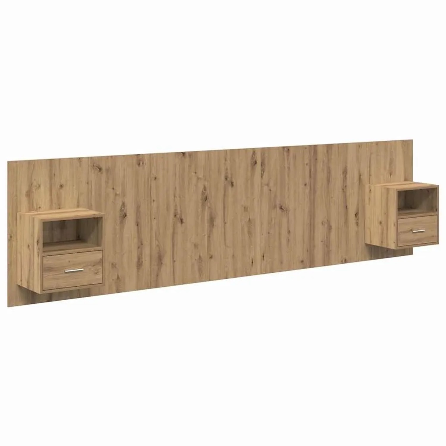 vidaXL Kopfteil mit Schrank 3 Stk Artisan-Eiche Holzwerkstoff 3415841