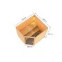 Karibu Elea Sauna Set, naturbelassen, mit Ofen und Steuerung. Massivholzsauna mit Eckeinstieg und zwei Liegen. Draufsicht mit Maßen.