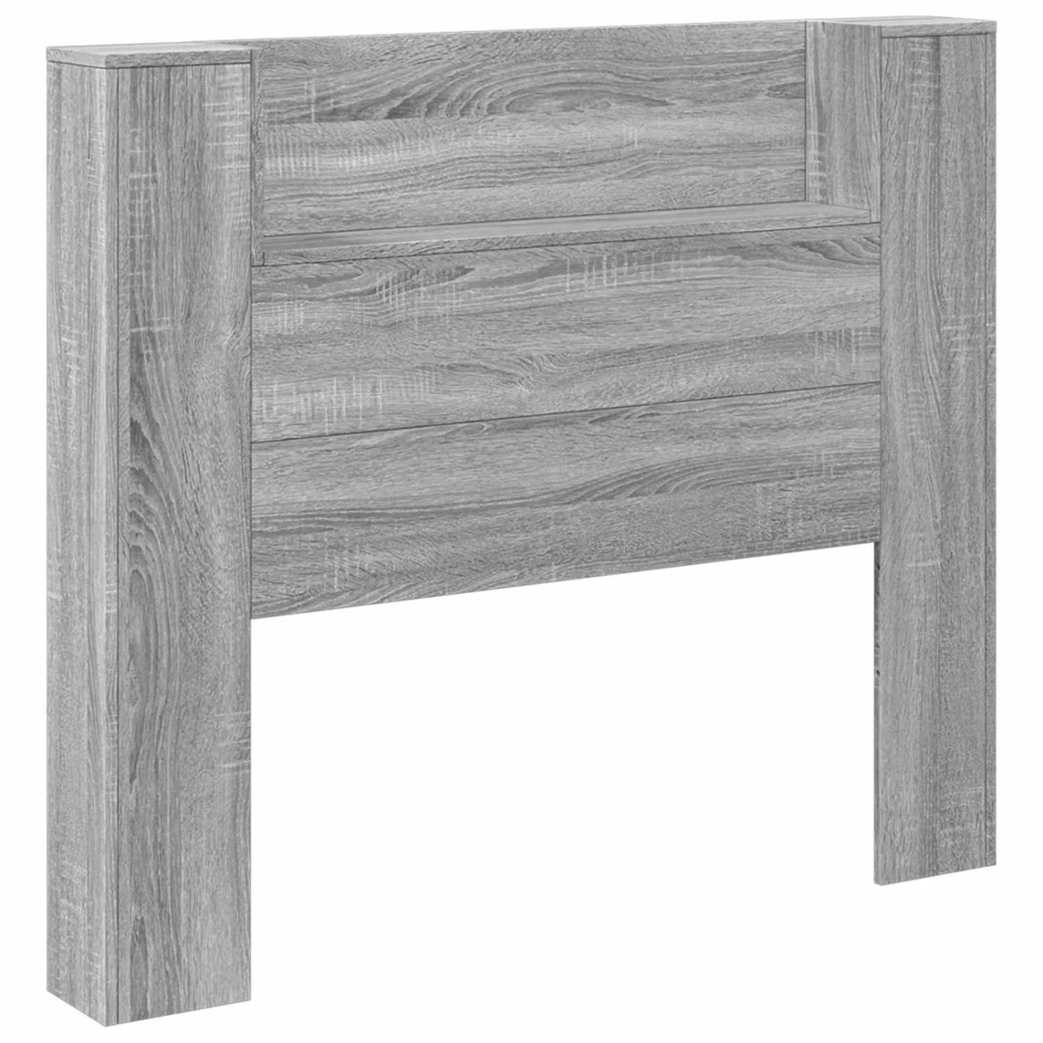 vidaXL Kopfteil Graues Sonoma 120 x 16,5 x 103,5 cm Holzwerkstoff 3418661