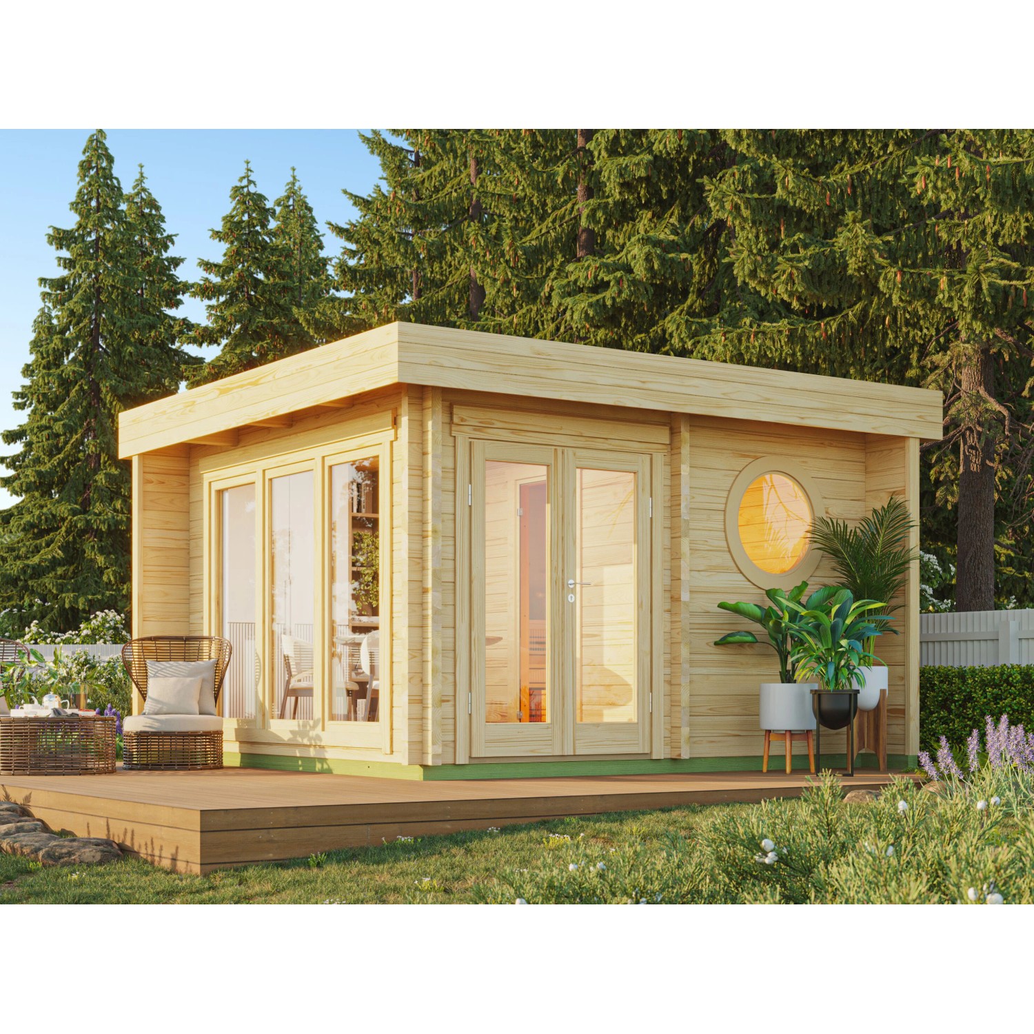 Fjordholz Saunahaus Modell Alma 70 günstig online kaufen