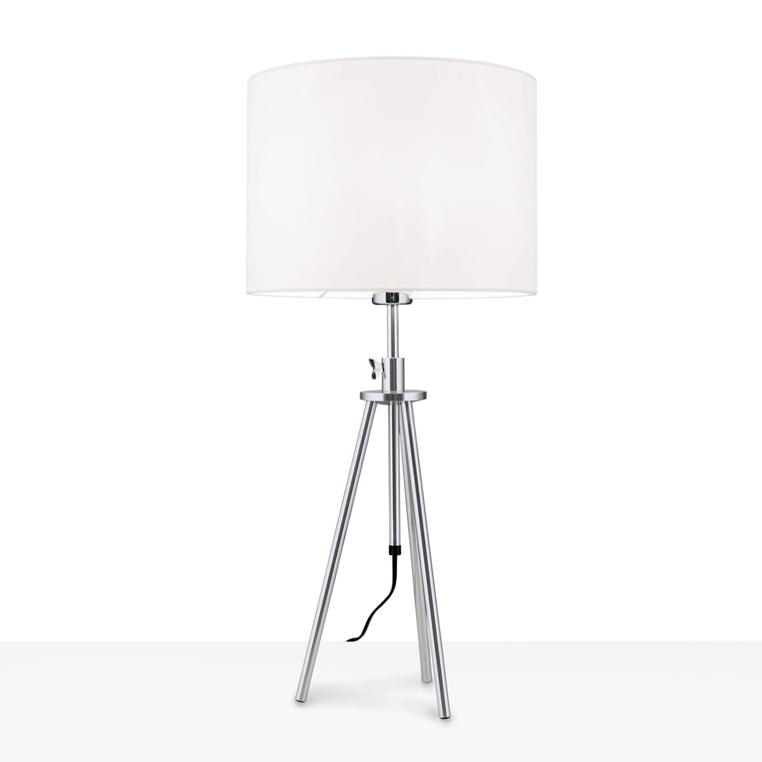 Orion Leuchten Tischleuchte Roger 1 x E27 Satin günstig online kaufen