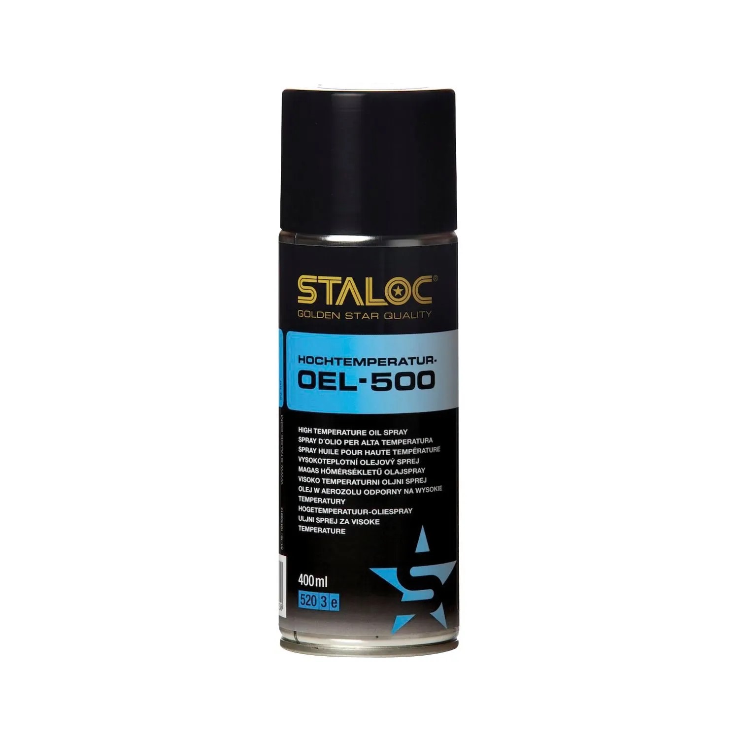 Staloc Hochtemperaturölspray Sq-400 bis 500 Grad Kurzfristig bis 1100 Grad Hitzebeständiges Schmieröl Spray 400 ml