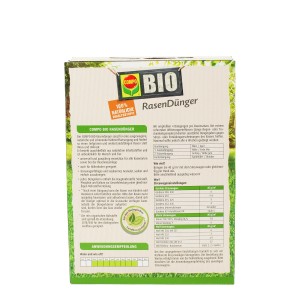 Compo BIO Rasendünger 3kg Packung, Bio-Rasendünger für einen gesunden, grünen Rasen.