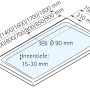 Technische Zeichnung: Schulte Duschwanne, rechteckig, 160x75 cm, Maße und Details.