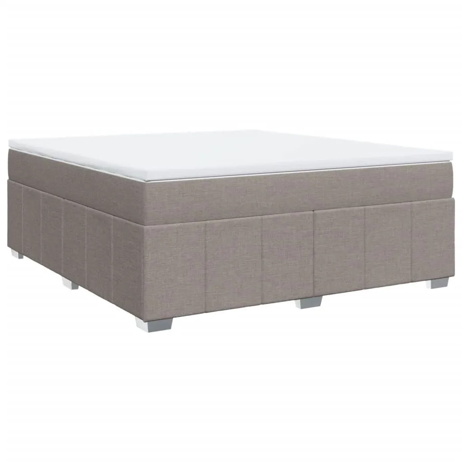 vidaXL Boxspringbett mit Matratze Taupe 180x200 cm Stoff 3285495 günstig online kaufen