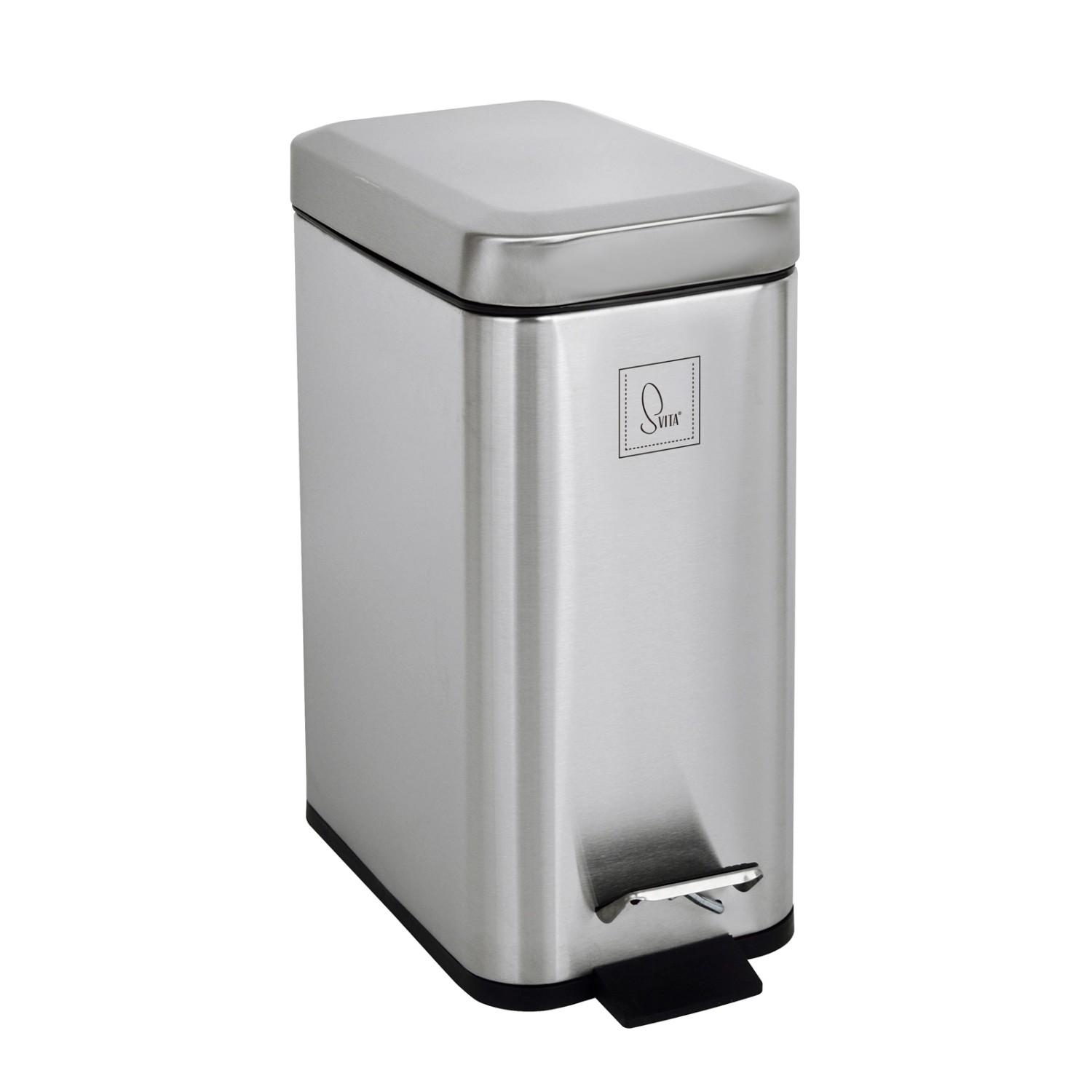 Svita STM5 Mülleimer Treteimer 5L Inklusive Inneneimer Softclose-Deckel Sil günstig online kaufen