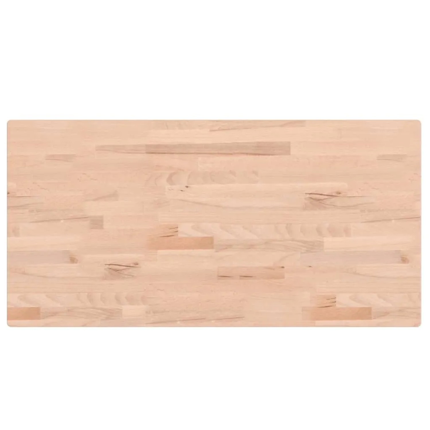 vidaXL Tischplatte 100x50x4 cm Rechteckig Massivholz Buche 3188886