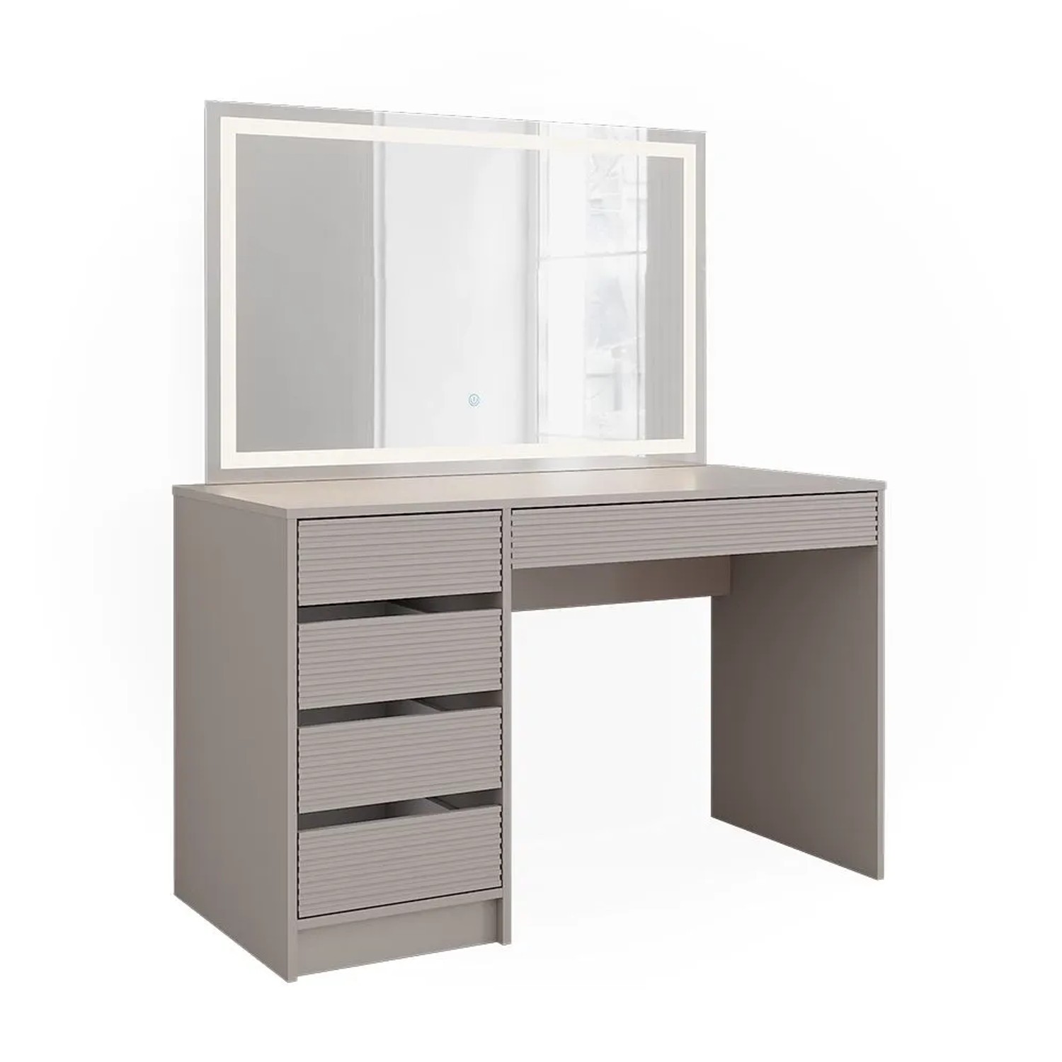 Vicco Schminktisch Sherry Cashmere 120 x 145 mit LED-Spiegel