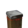 Holmwerk Pfostenkappe Edelstahl Pyramide 121mm für 12x12cm Pfosten.