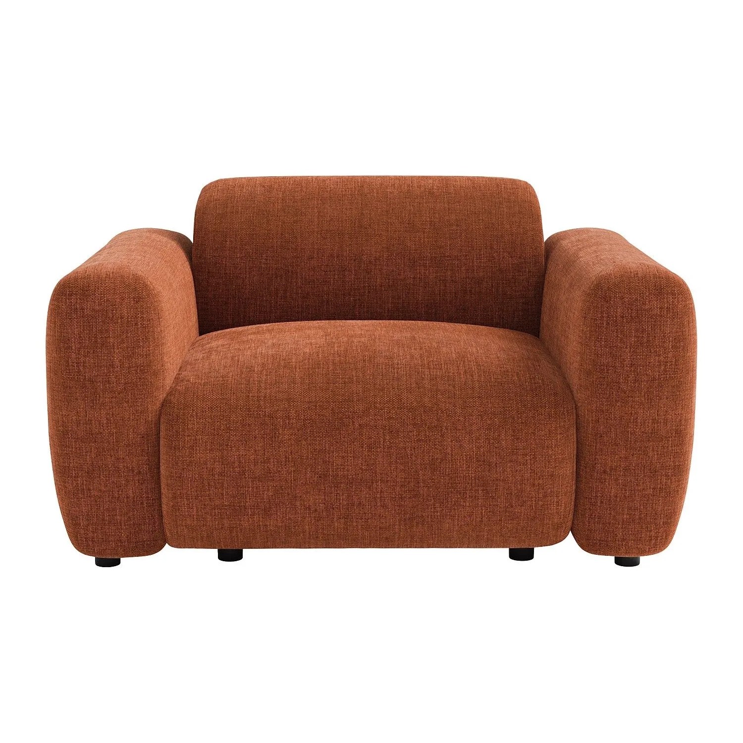 Vente-unique Sessel Mit Gerader Rückenlehne Pogni Terracotta 130 cm