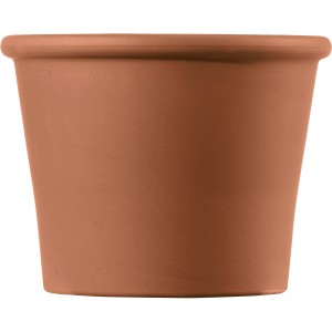 Deroma Pflanzkübel Zylinder Bordato, Ø 9 cm, Terrakotta. Klassischer Terrakottatopf für Innen und Außen.