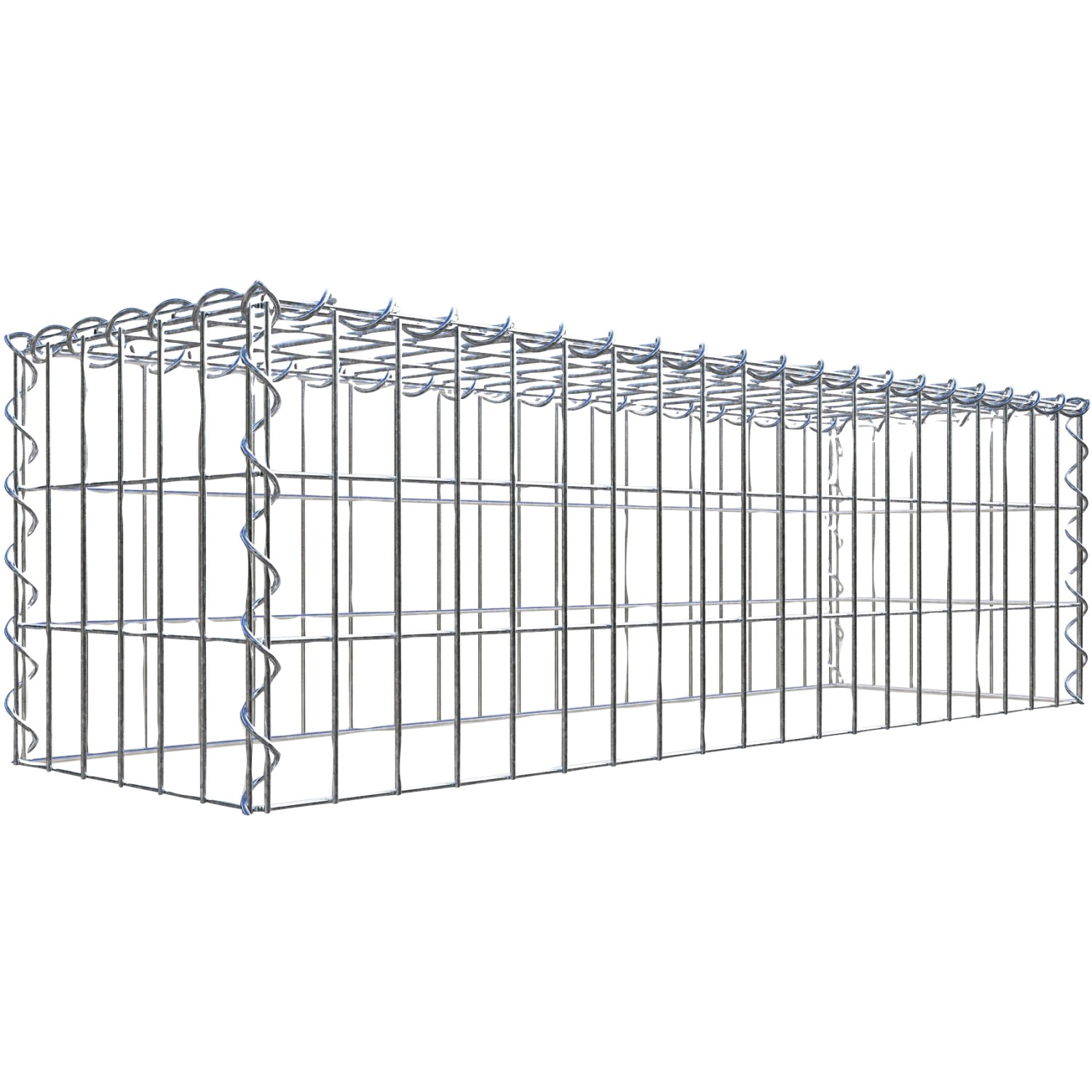Gabiona Gabione-Anbaukorb Typ 3 30 x 100 x 30 cm Maschenw 5 x 10 cm