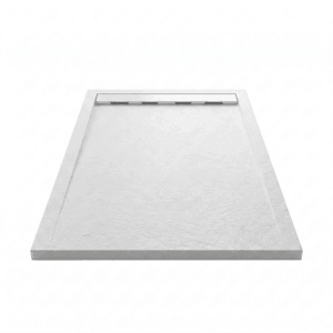 Mirlo Mineralguss Duschwanne Extra Flach Ribera  Weiß 90x120cm