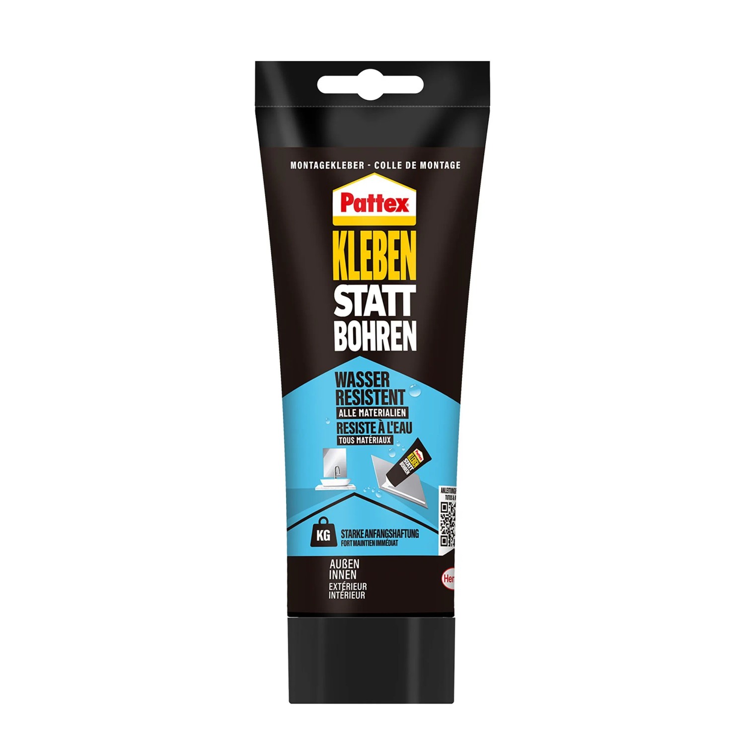 Pattex Montagekleber Kleben statt Bohren Wasserresistent Baukleber 340 g