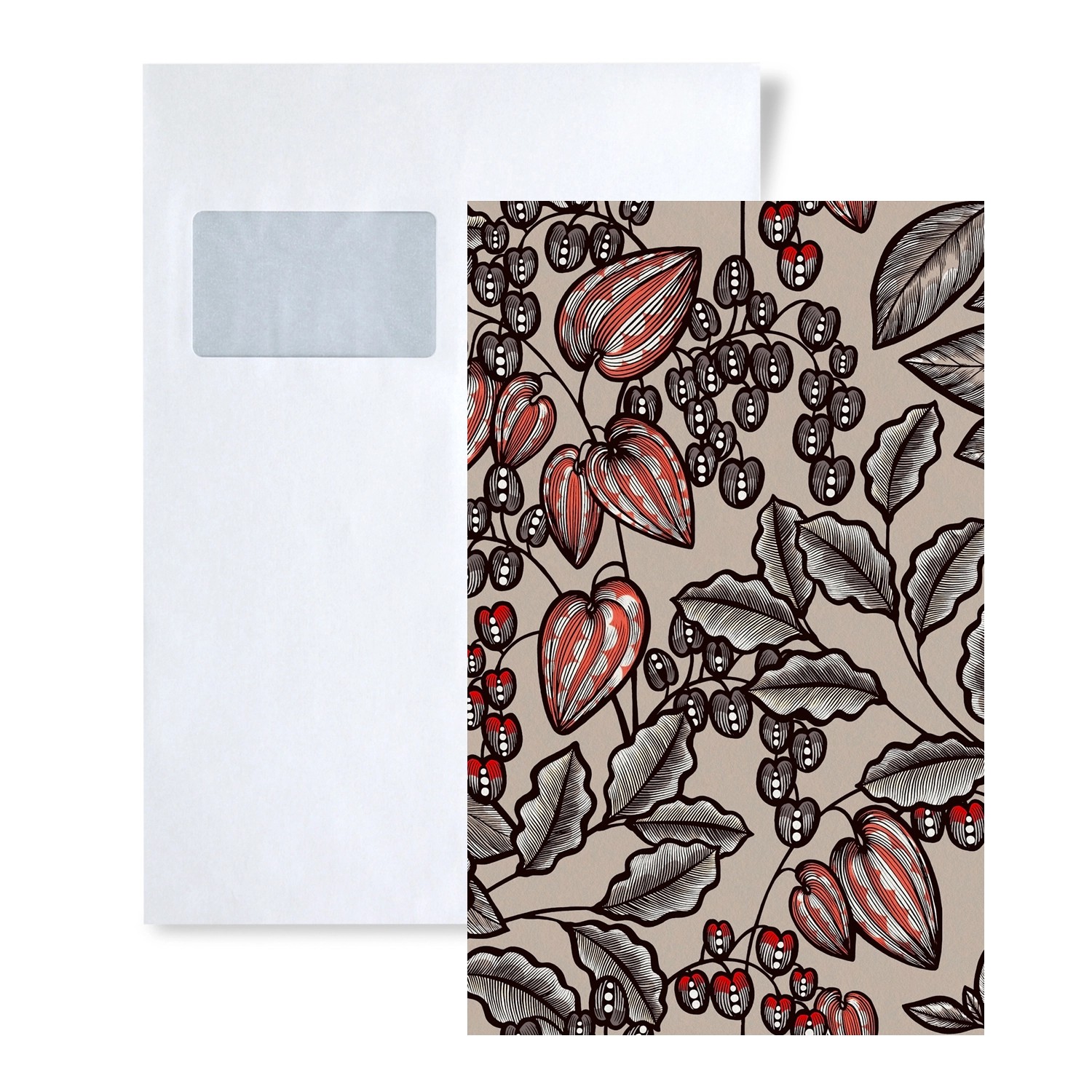 PROFHOME 1 MUSTERSTÜCK S-377543-GU DIN A4 MUSTER der Floral Tapete günstig online kaufen
