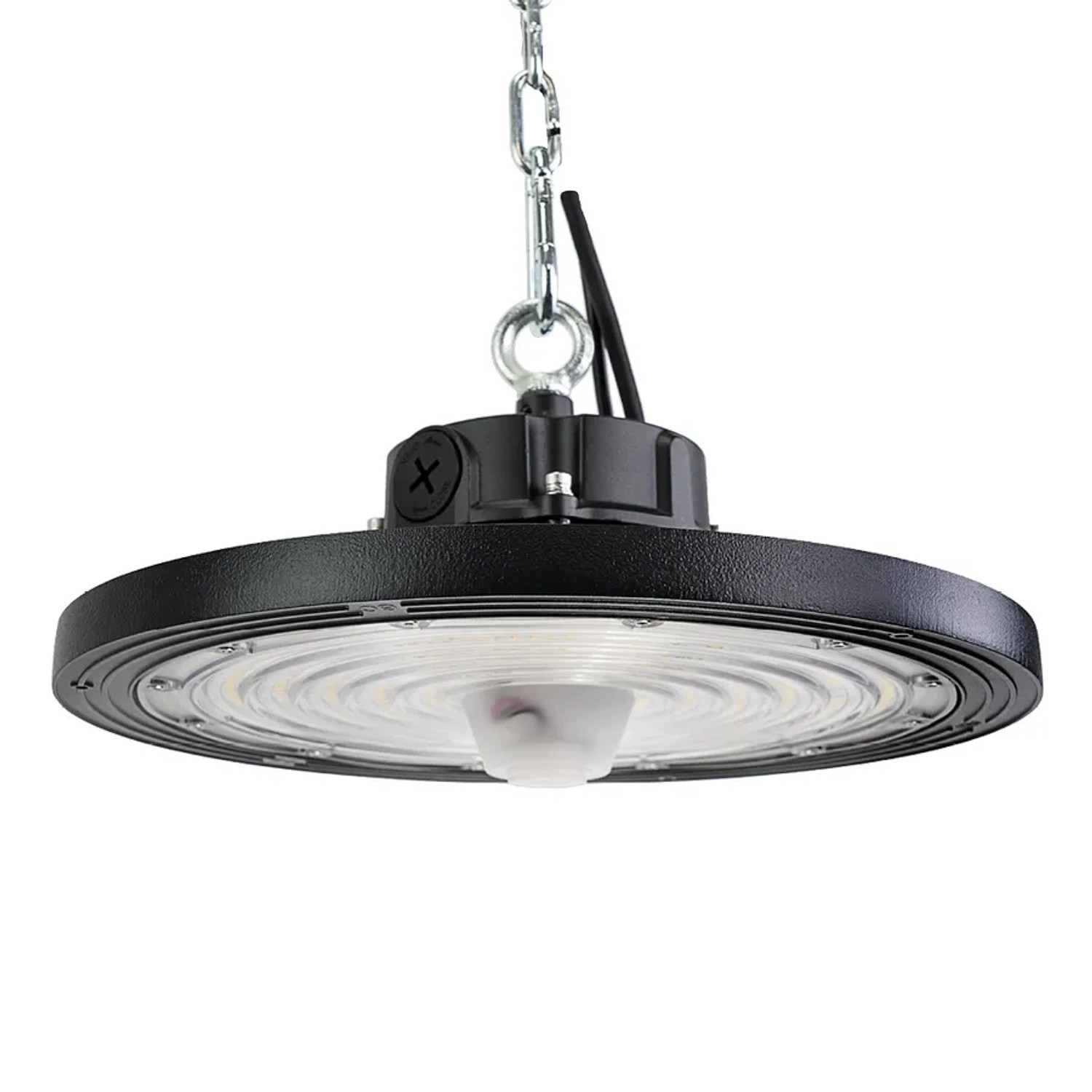 ENOVALITE LED HighBay UFO 120-200W 3000-6500K Warm- Kaltweiß Hallenstrahler Dimmbar Verstellbarer Abstrahlwinkel Schwarz