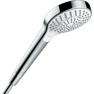 Hansgrohe Croma Select S Handbrause, Multi EcoSmart, 9 l/min, Weiß/Chrom. Handliche Brause mit verschiedenen Strahlarten.