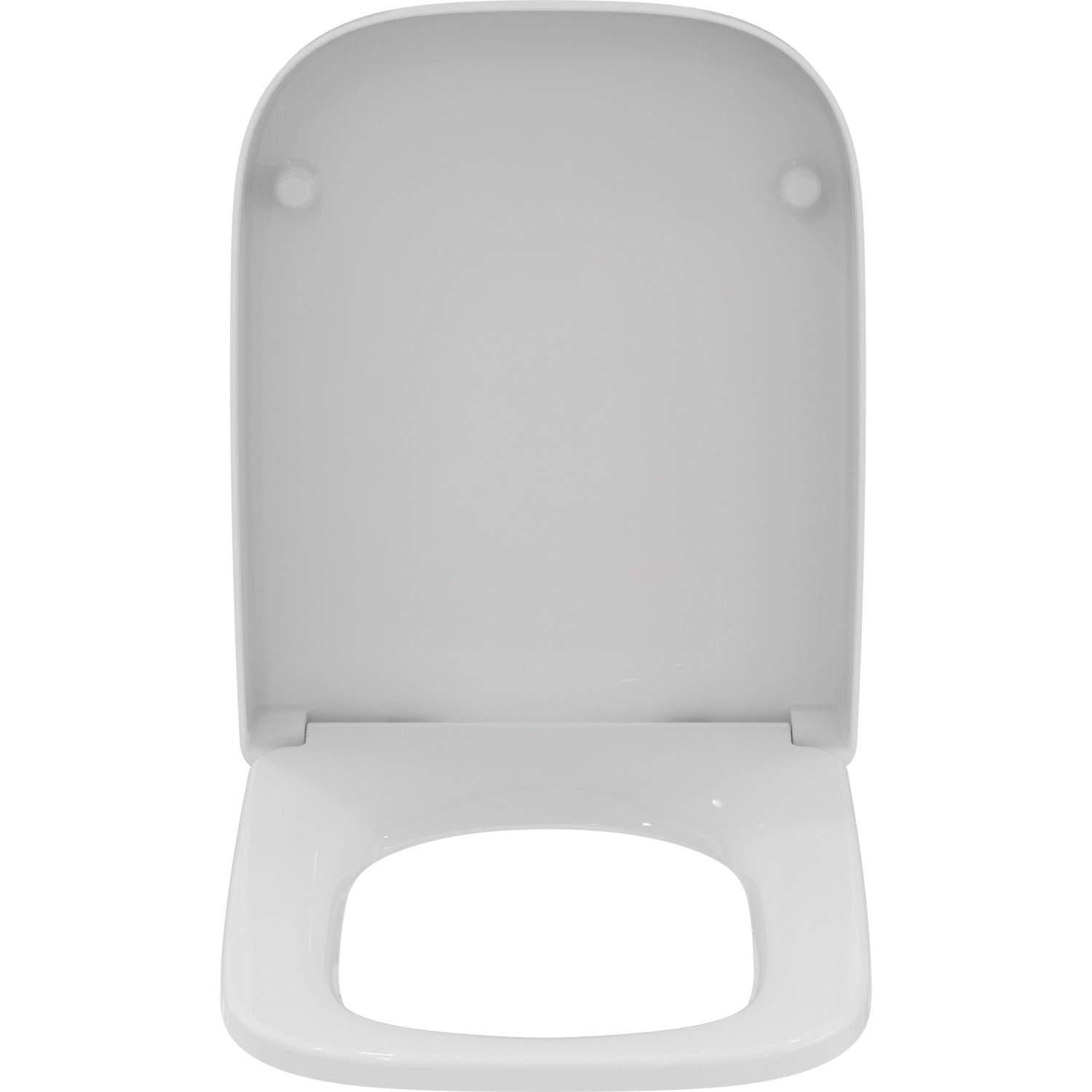 Weißer Ideal Standard WC-Sitz i.life A mit Softclosing-Funktion.