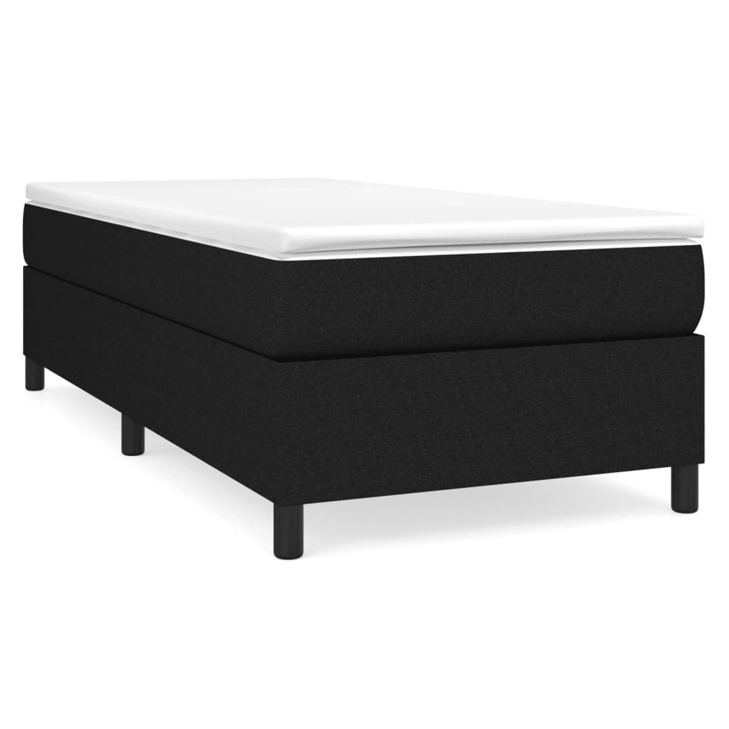 vidaXL Boxspringbett Schwarz 80x200 cm Stoff1367260 günstig online kaufen