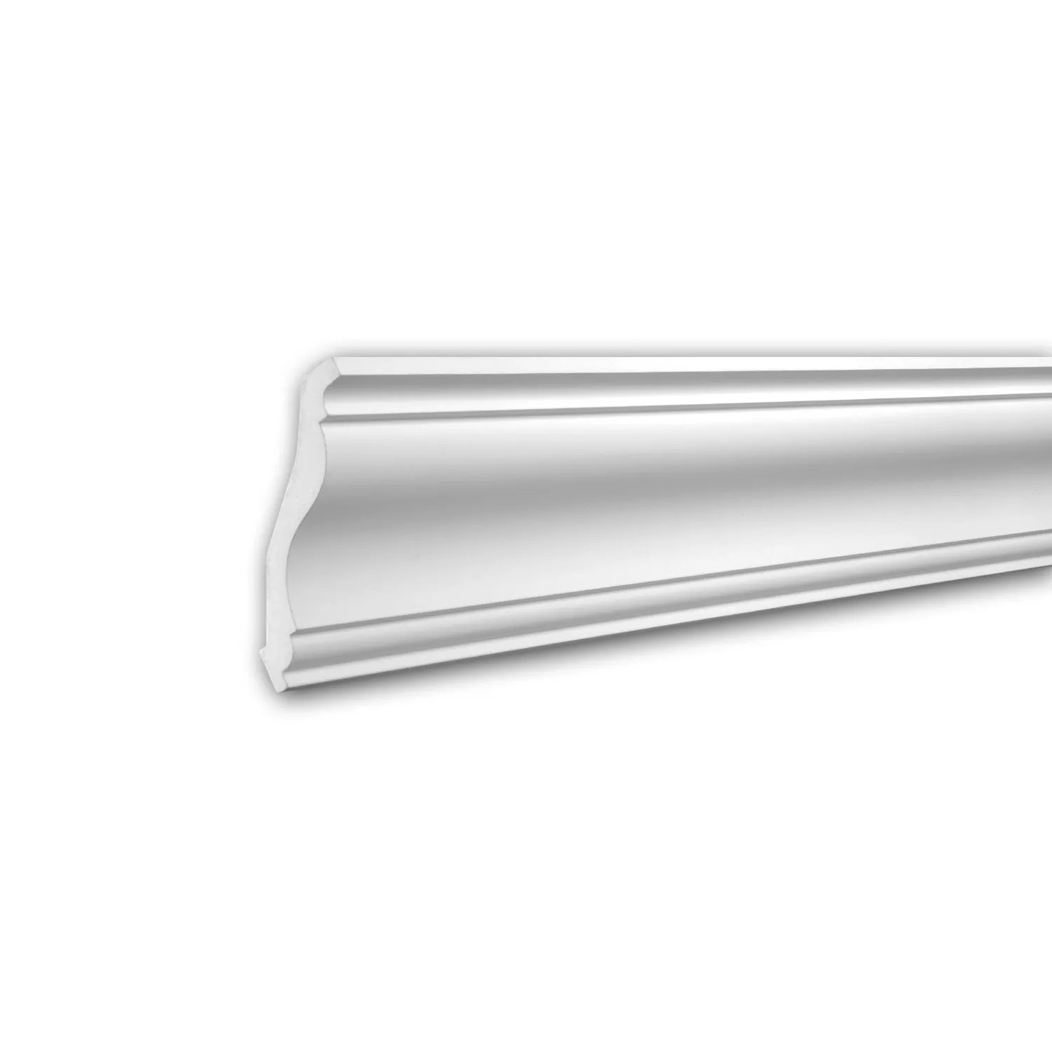 PROFHOME 150133F Flexible Eckleiste Stuckleiste aus Flexiblem Polyurethan 2 m 200 cm x 11,5 cm x 12 cm Weiß
