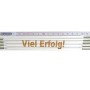 Stabila Zollstock 2m mit Lasergravur "Viel Erfolg", Messwerkzeug für Heimwerker.