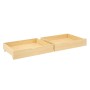 Homestyle4u Bettkasten 2er Set in Natur 83x16x63,5cm 1910