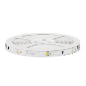 Govee LED-Streifen H612C RGBICW 10 m, weiß, aufgerollt auf Spule. Flexible Smart Home Beleuchtung.