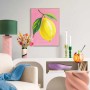Gerahmtes Bild 'Juicy Lemon' in Gelb/Rosa, 40x30cm, für die Küche.
