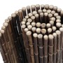 Floraworld Bambusmatte Gala, dunkel, 90x300cm, gerollt. Sichtschutz für Garten und Balkon.