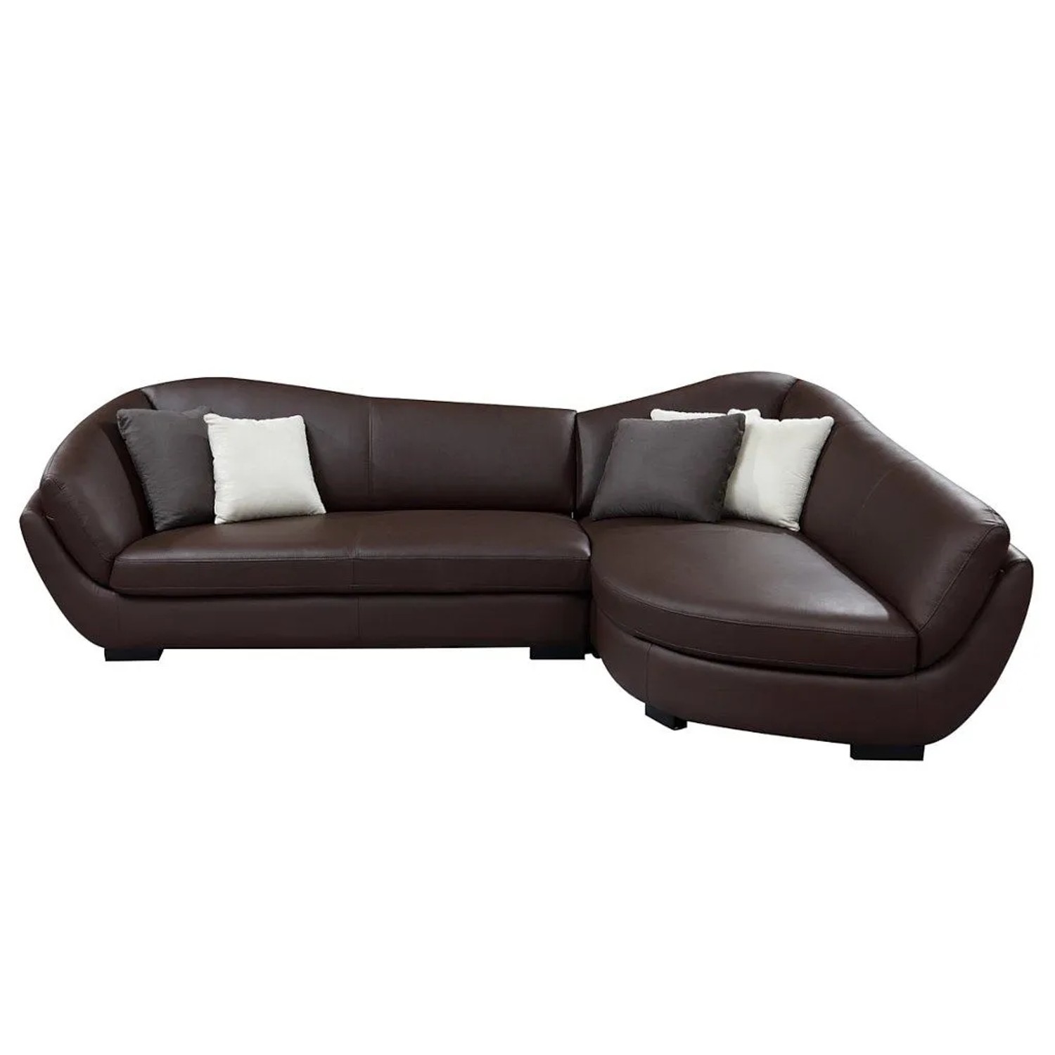 Vente-unique Sofa Ohne Schlafmöglichkeit Caipi Schokoladenbraun 285 cm