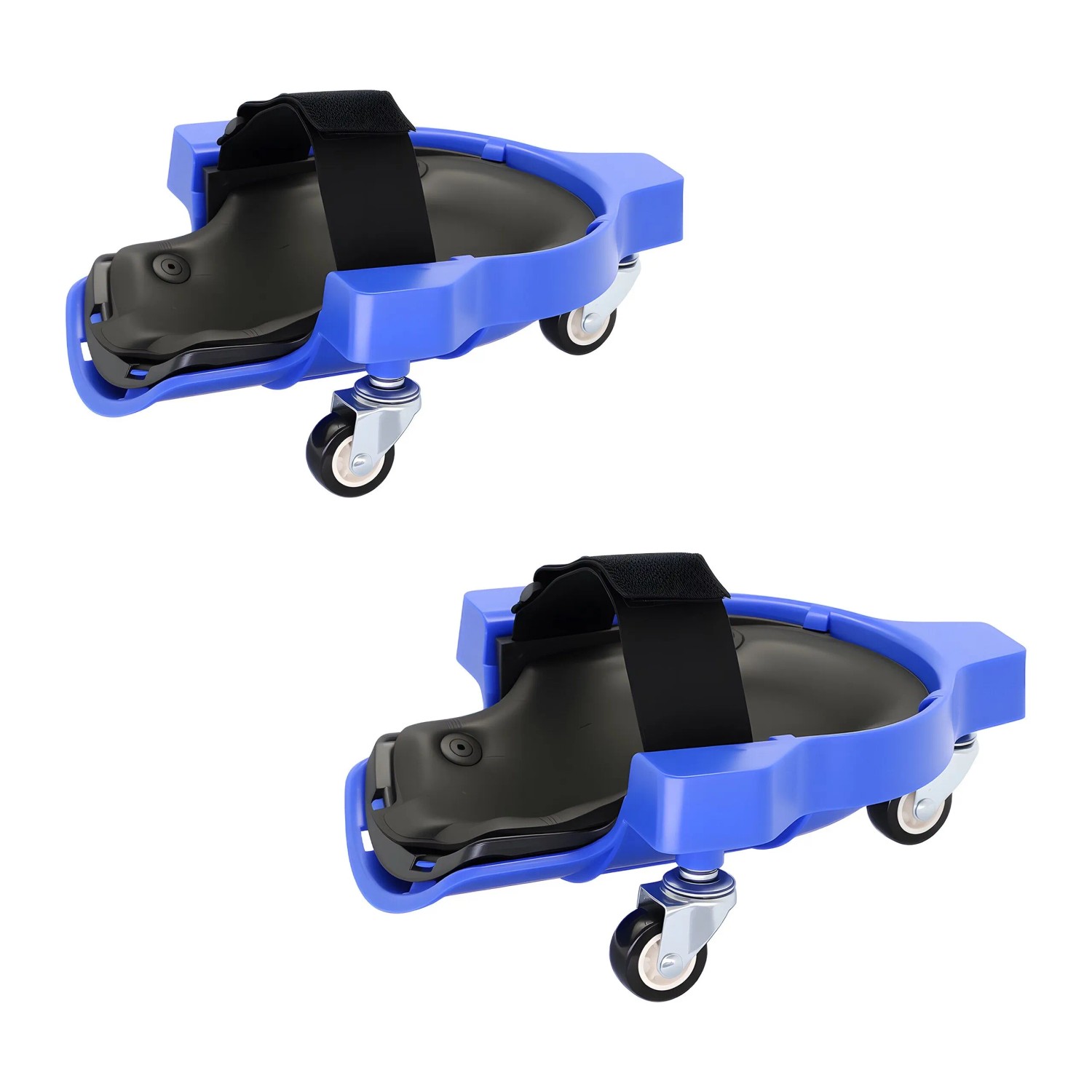 Relaxdays Knieschoner auf Rollen Kunststoff Blau Belastbar 50 kg 29,5 cm x 22 cm x 9 cm 1,4 kg