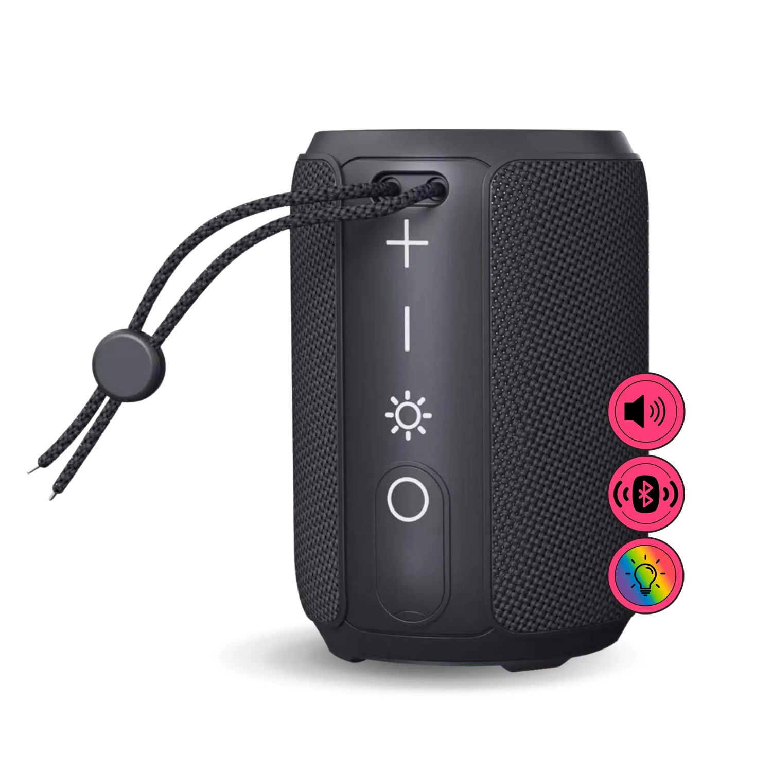 BALDERIA Smart Fire PORTABLE Bluetooth Soundbox inkl. Knistersound Schwarz