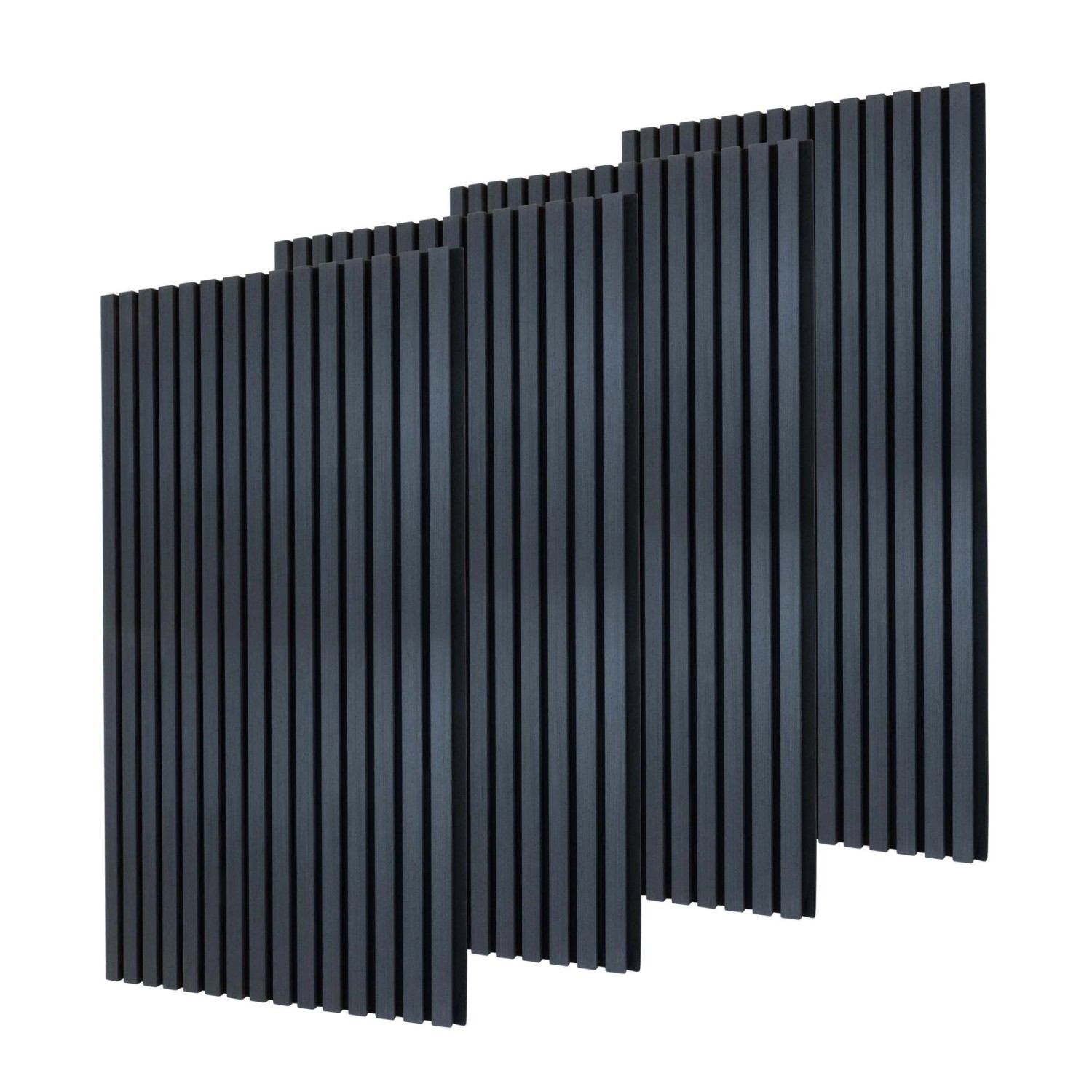 Dalsys Akustikpaneele 4x 120cm x 60cm Eiche Schwarz Wandpaneele Schallschut günstig online kaufen