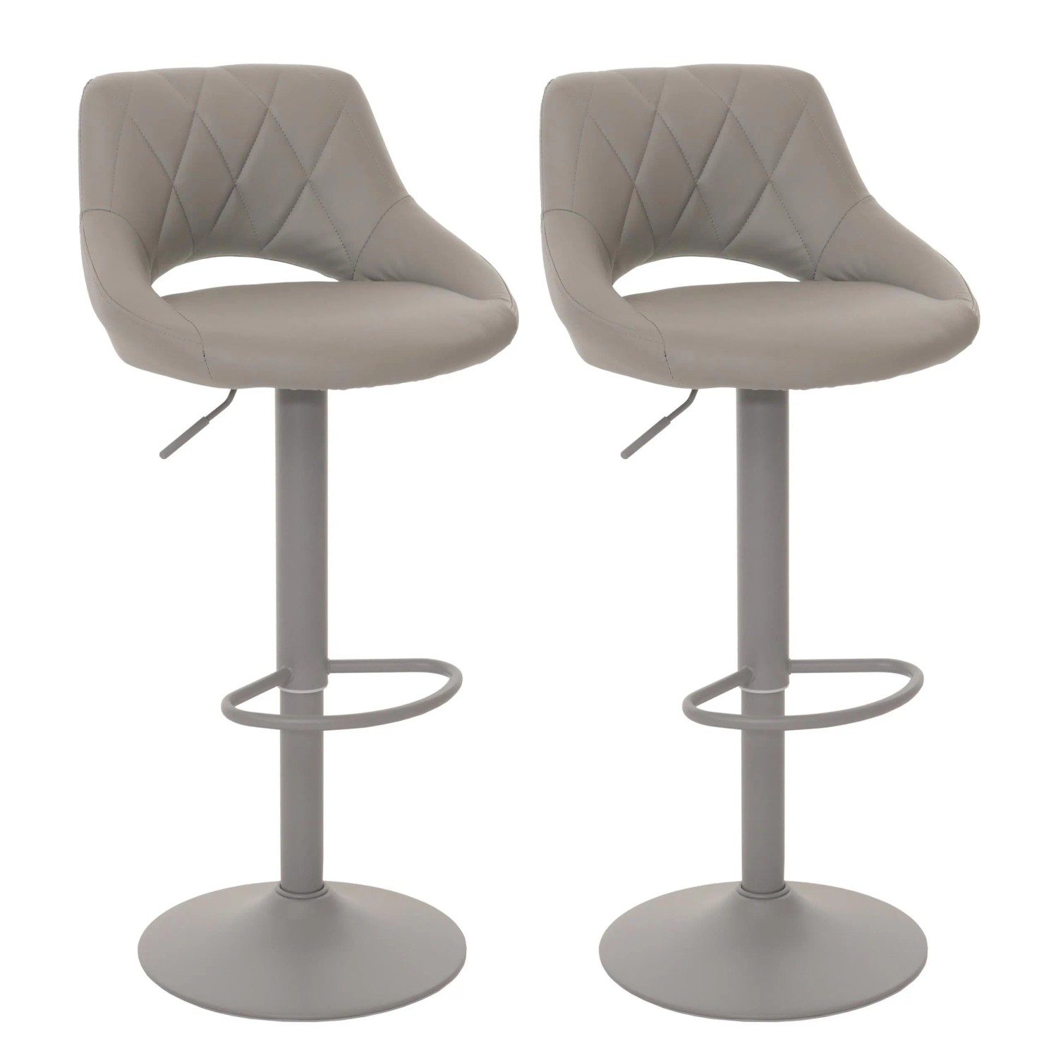 MCW 2er-Set Barhocker N64 Grau günstig online kaufen